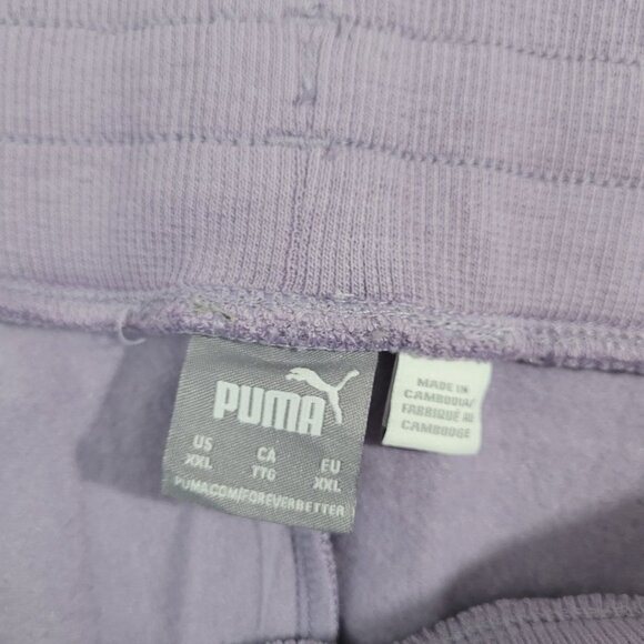 NEW Puma Ladies Fleece Straight Leg Pant XXL Purple Cotton Blend// 25PT - Picture 5 of 9